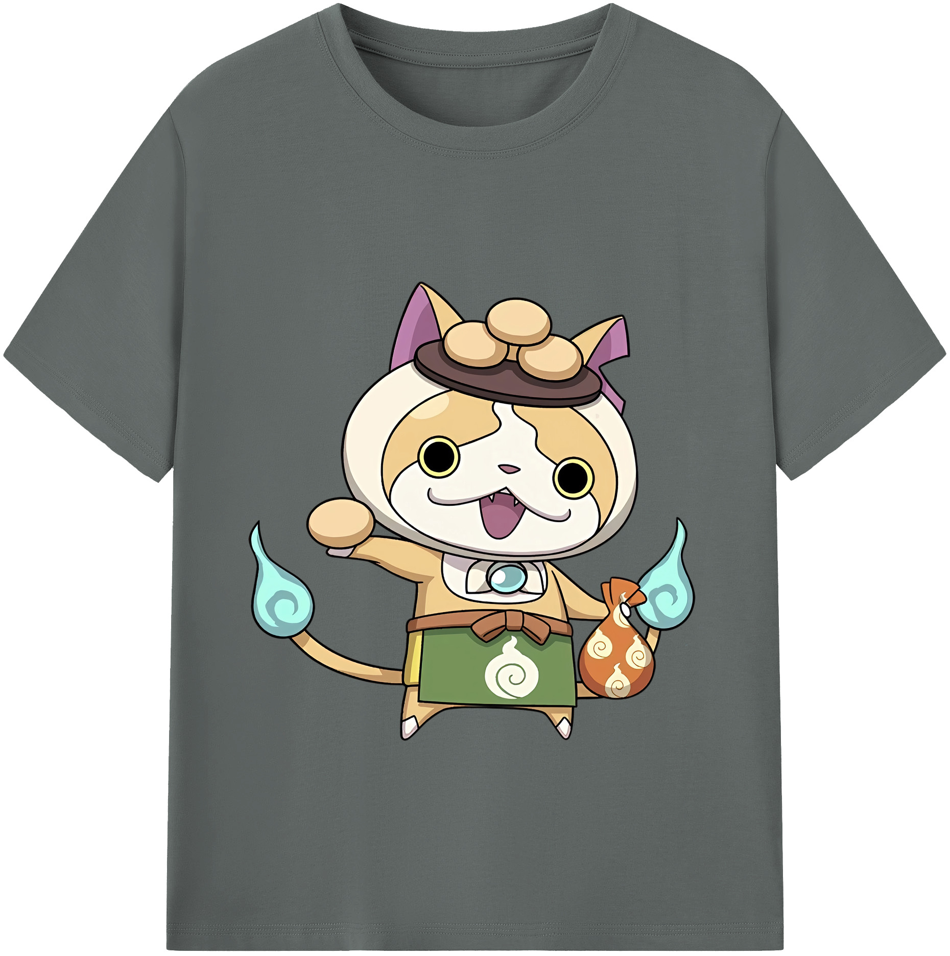 （画像用） 妖怪ウォッチ Yo-kai Watch 綿100％ メンズ半袖Tシャツ｜肌触りやわらか＆通気性